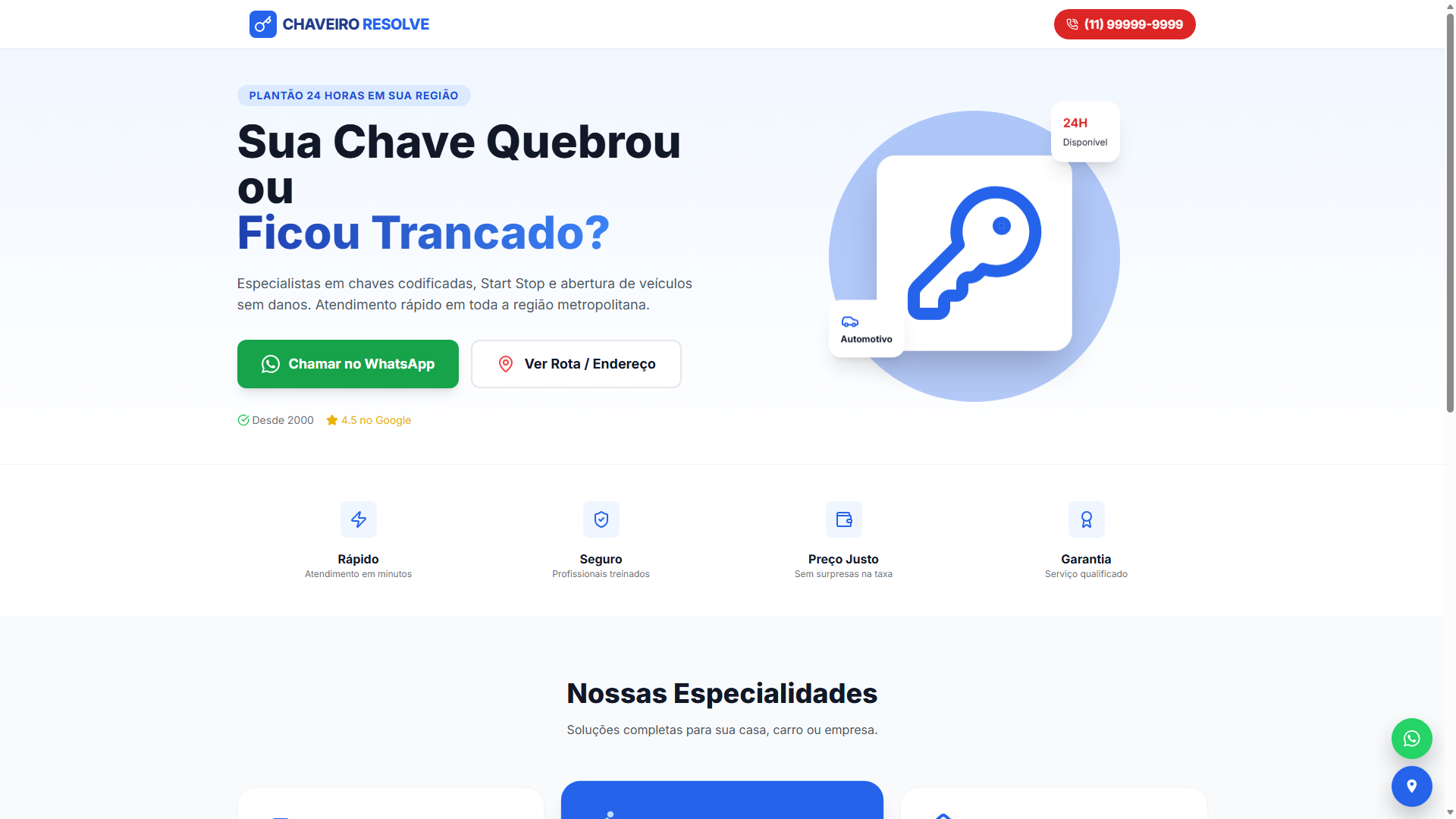 Preview do projeto Chaveiro