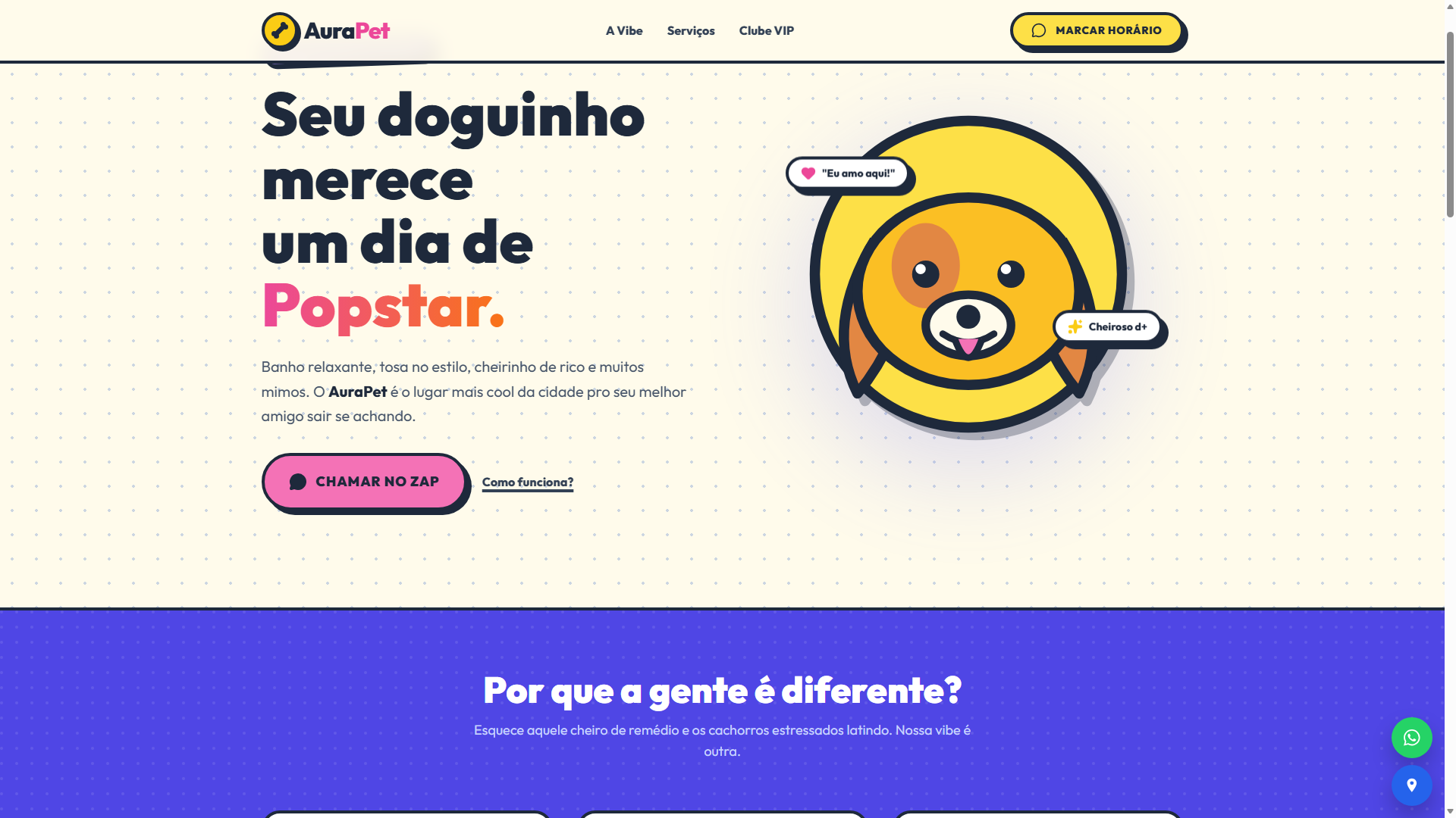 Preview do projeto Petshop